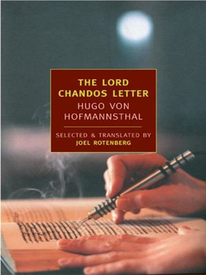 cover image of The Lord Chandos Letter